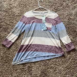 Market & Sprue Vreelan 1 pocket side knot knit top